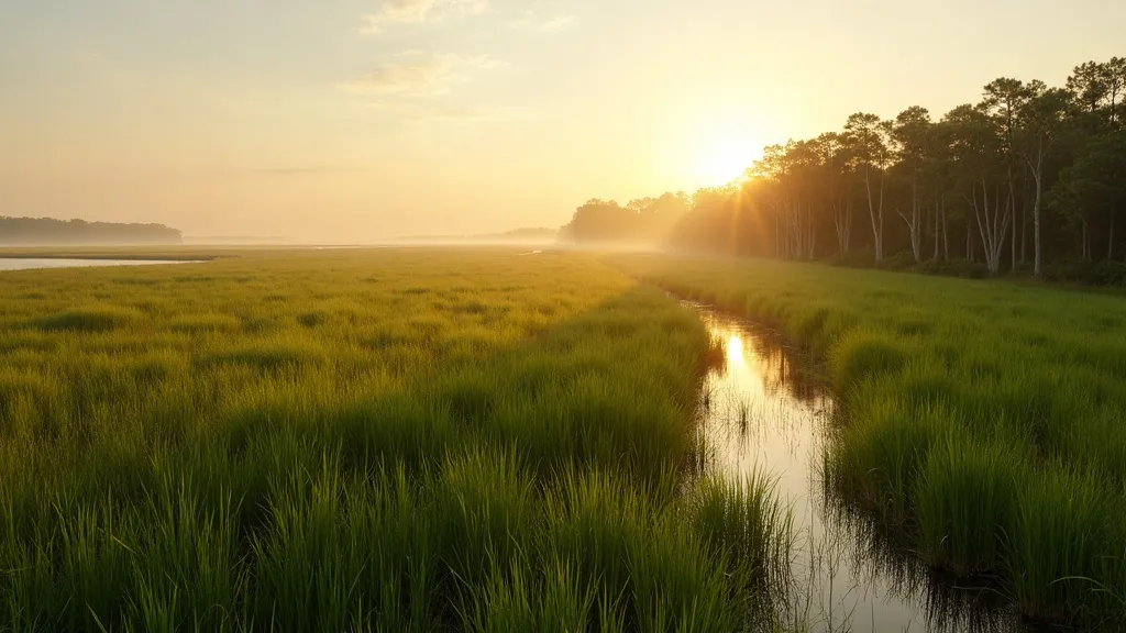 Dillon, SC — Lowcountry South Carolina coast with palmettos and marsh